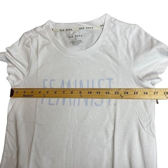 Rae Dunn Women's Feminist Tee T-Shirt Size XS‎ New with tag - Picture 2 of 8